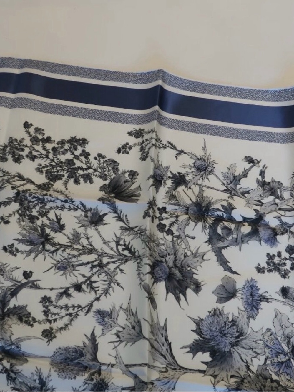 NIB Women’s Dior Chardon 90 100% Silk Pietro Ruffin Floral Square Scarf - Picture 5 of 6